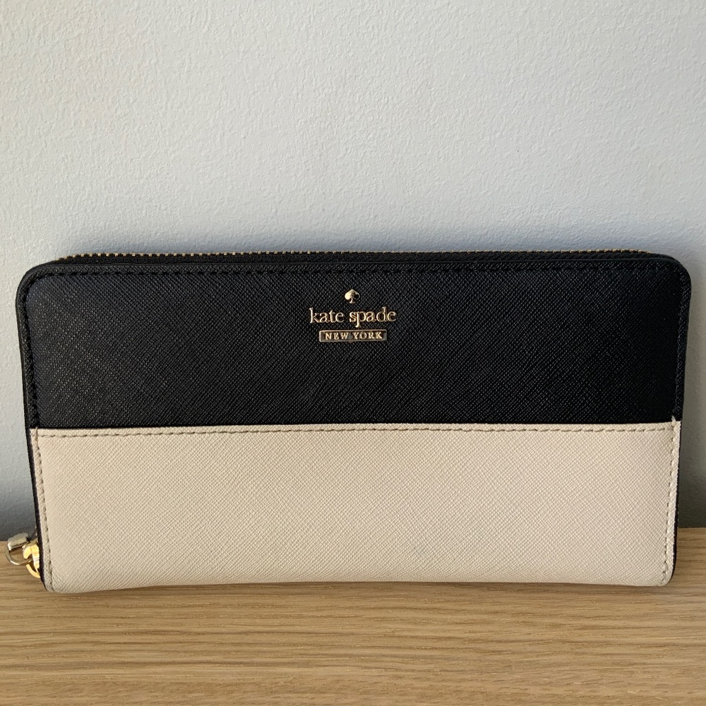 Kate Spade Black/Tan Wallet